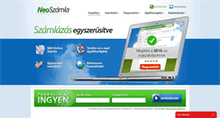 Desktop Screenshot of neoszamla.hu